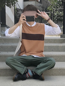 「417 EDIFICE（フォーワンセブンエディフィス）のアイテム（腕時計）」を使った、ぎっちゃんさん（メンズ・166cm）の秋コーディネート