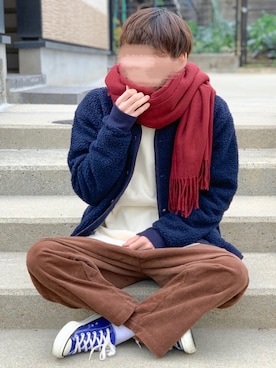 「白ソックス」｜ぎっちゃんさん（メンズ・166cm）の冬コーディネート