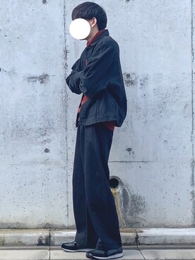 「kutir（クティール）のアイテム（デニムジャケット）」を使った、ぎっちゃんさん（メンズ・166cm）の冬コーディネート