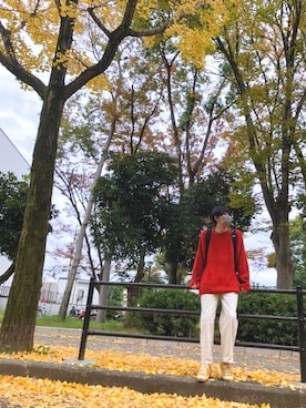 「SENSION（センション）のアイテム」を使った、ぎっちゃんさん（メンズ・166cm）の秋コーディネート