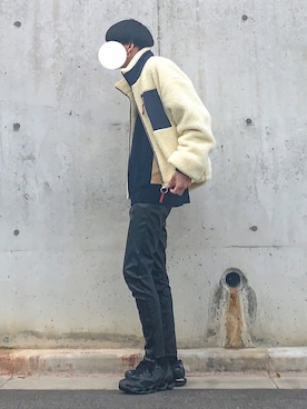 「ドルマンスリーブ」｜「アイテム（ブルゾン）」を使った、ぎっちゃんさん（メンズ・166cm）の冬コーディネート