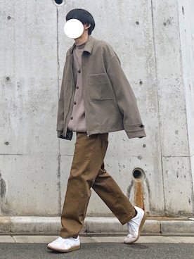 「STUDIOUS（ステュディオス）のアイテム（ブルゾン）」を使った、ぎっちゃんさん（メンズ・166cm）の冬コーディネート