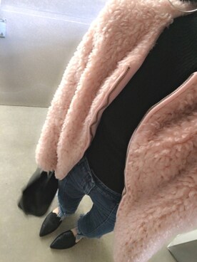 「one way（ワンウェイ）のアイテム（シューズ）」を使った、tokoさん（レディース・161cm）の冬コーディネート
