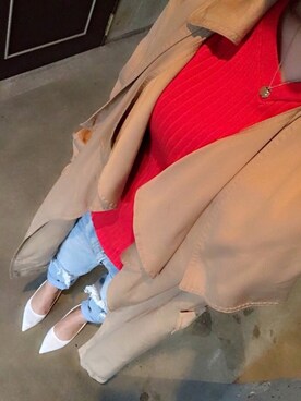 「ドラフトアングリッド」｜「アイテム（ジャケット/アウター）」を使った、tokoさん（レディース・161cm）の春コーディネート