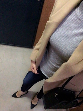 「SPIRALGIRL（スパイラルガール）のアイテム（チェスターコート）」を使った、tokoさん（レディース・161cm）の冬コーディネート
