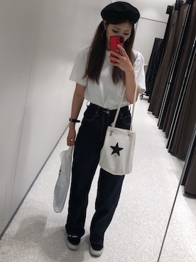 「coca（coca）（コカ）のアイテム（ハンチング/ベレー帽）」を使った、tokoさん（レディース・161cm）の秋コーディネート