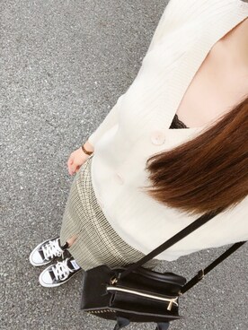 「H&M（エイチ・アンド・エム）のアイテム（スカート）」を使った、tokoさん（レディース・161cm）の秋コーディネート