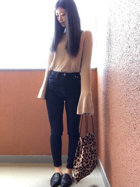 「one way（ワンウェイ）のアイテム（シューズ）」を使った、tokoさん（レディース・161cm）の秋コーディネート