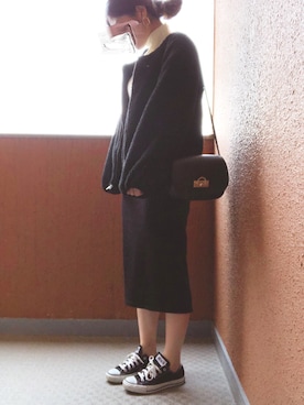 「GRL（グレイル）のアイテム（ピアス（両耳用））」を使った、tokoさん（レディース・161cm）の秋コーディネート