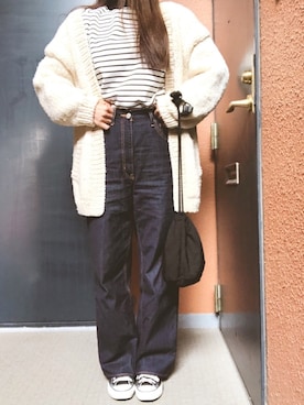 「rinto（リント）のアイテム」を使った、tokoさん（レディース・161cm）の冬コーディネート