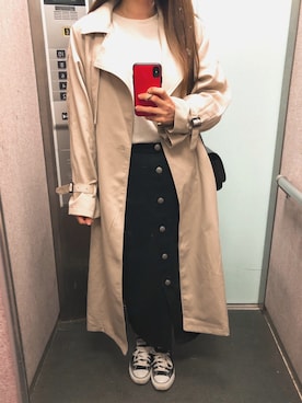 「CONVERSE（コンバース）のconverse（コンバース） ALL STAR OX（オールスターOX）（スニーカー）」を使った、tokoさん（レディース・161cm）の春コーディネート