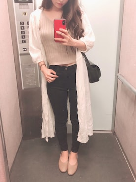 「ニットキャミソール」｜「アイテム（ワンピース/ドレス）」を使った、tokoさん（レディース・161cm）の春コーディネート
