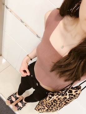 「TRUNC（トランクエイティーエイト）のアイテム（デニムパンツ）」を使った、tokoさん（レディース・160cm）の夏コーディネート