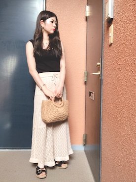 「VANANA（バナナ）のアイテム」を使った、tokoさん（レディース・161cm）の夏コーディネート