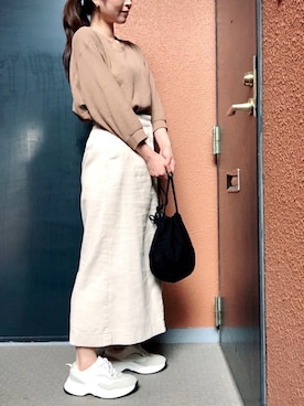 「rinto（リント）のアイテム」を使った、tokoさん（レディース・161cm）の秋コーディネート