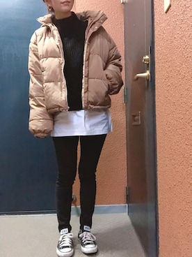 「CONVERSE（コンバース）のconverse（コンバース） ALL STAR OX（オールスターOX）（スニーカー）」を使った、tokoさん（レディース・161cm）の冬コーディネート