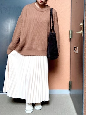 「GRL（グレイル）のプリーツスカート（スカート）」を使った、tokoさん（レディース・161cm）の春コーディネート