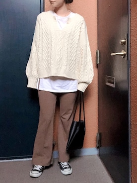 「CONVERSE（コンバース）のconverse（コンバース） ALL STAR OX（オールスターOX）（スニーカー）」を使った、tokoさん（レディース・161cm）の春コーディネート