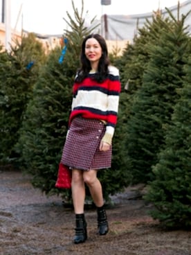 「WINTER STYLE」｜「アイテム（ブーティ）」を使った、lisavmさん（レディース・157cm）の冬コーディネート