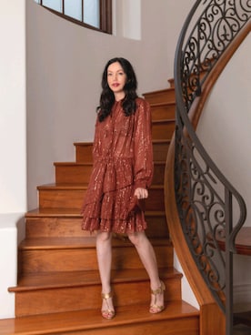 「WINTER STYLE」｜「アイテム（ワンピース/ドレス）」を使った、lisavmさん（レディース・157cm）の秋コーディネート