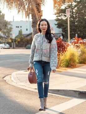 「WINTER STYLE」｜「アイテム（トップス）」を使った、lisavmさん（レディース・157cm）の冬コーディネート
