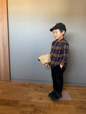 「GERRY（ジェリー）のアイテム（ジャケット/アウター）」を使った、3kkkさん（キッズ・110cm）の冬コーディネート