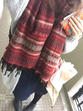「アイテム（デニムスカート、ブルー系）」を使った、٩꒰ ´ᆺ`꒱۶yuki❁さん（レディース・152cm）の秋コーディネート