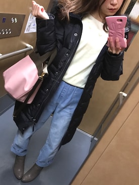 ٩꒰ ´ᆺ`꒱۶yuki❁さん（レディース・152cm）の冬コーディネート