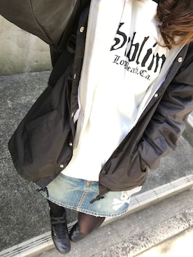 「ライブ」｜「アイテム（ナイロンジャケット）」を使った、٩꒰ ´ᆺ`꒱۶yuki❁さん（レディース・152cm）の春コーディネート