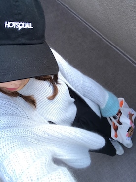 「袖ボリューム」｜「アイテム（キャップ）」を使った、٩꒰ ´ᆺ`꒱۶yuki❁さん（レディース・152cm）の春コーディネート