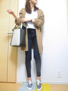  𝕐𝕌𝕂𝕚さん（レディース・160cm）の冬コーディネート