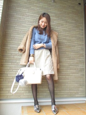  𝕐𝕌𝕂𝕚さん（レディース・160cm）の冬コーディネート