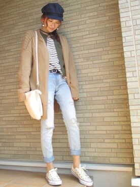 𝕐𝕌𝕂𝕚さん(レディース・160cm)の春コーディネート