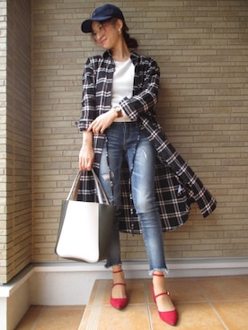  𝕐𝕌𝕂𝕚さん（レディース・160cm）の春コーディネート