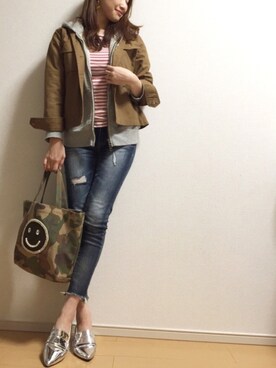 𝕐𝕌𝕂𝕚さん(レディース・160cm)の春コーディネート