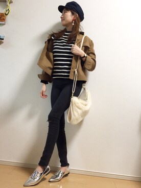  𝕐𝕌𝕂𝕚さん（レディース・160cm）の春コーディネート