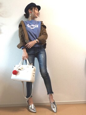  𝕐𝕌𝕂𝕚さん（レディース・160cm）の春コーディネート