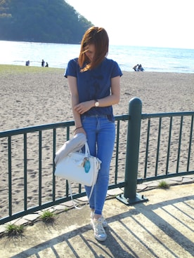  𝕐𝕌𝕂𝕚さん（レディース・160cm）の春コーディネート