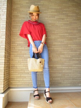  𝕐𝕌𝕂𝕚さん（レディース・160cm）の春コーディネート