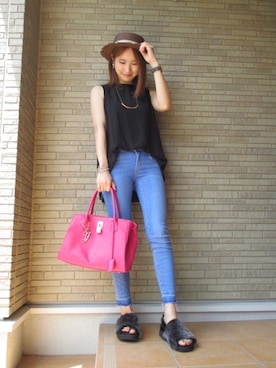  𝕐𝕌𝕂𝕚さん（レディース・160cm）の夏コーディネート