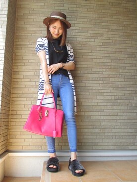  𝕐𝕌𝕂𝕚さん（レディース・160cm）の夏コーディネート