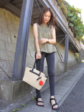  𝕐𝕌𝕂𝕚さん（レディース・160cm）の夏コーディネート