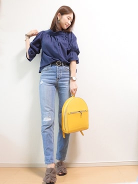 「アイテム（ピアス（両耳用））」を使った、 𝕐𝕌𝕂𝕚さん（レディース・160cm・20代）の夏コーディネート