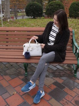  𝕐𝕌𝕂𝕚さん（レディース・160cm）の秋コーディネート