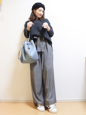 「wearhalloween2017」｜「アイテム（ハンチング/ベレー帽）」を使った、 𝕐𝕌𝕂𝕚さん（レディース・160cm）の秋コーディネート