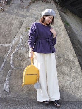 「URBAN RESEARCH（アーバンリサーチ）のアイテム（ピアス（両耳用））」を使った、 𝕐𝕌𝕂𝕚さん（レディース・160cm）の冬コーディネート