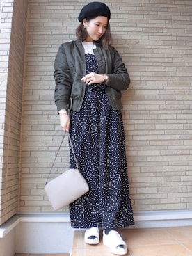 「URBAN RESEARCH（アーバンリサーチ）のアイテム（ピアス（両耳用））」を使った、 𝕐𝕌𝕂𝕚さん（レディース・160cm）の冬コーディネート