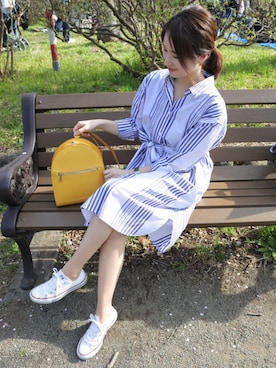 「URBAN RESEARCH（アーバンリサーチ）のアイテム（ピアス（両耳用））」を使った、 𝕐𝕌𝕂𝕚さん（レディース・160cm）の春コーディネート