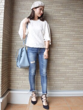  𝕐𝕌𝕂𝕚さん（レディース・160cm）の春コーディネート