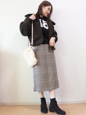  𝕐𝕌𝕂𝕚さん（レディース・160cm）の秋コーディネート